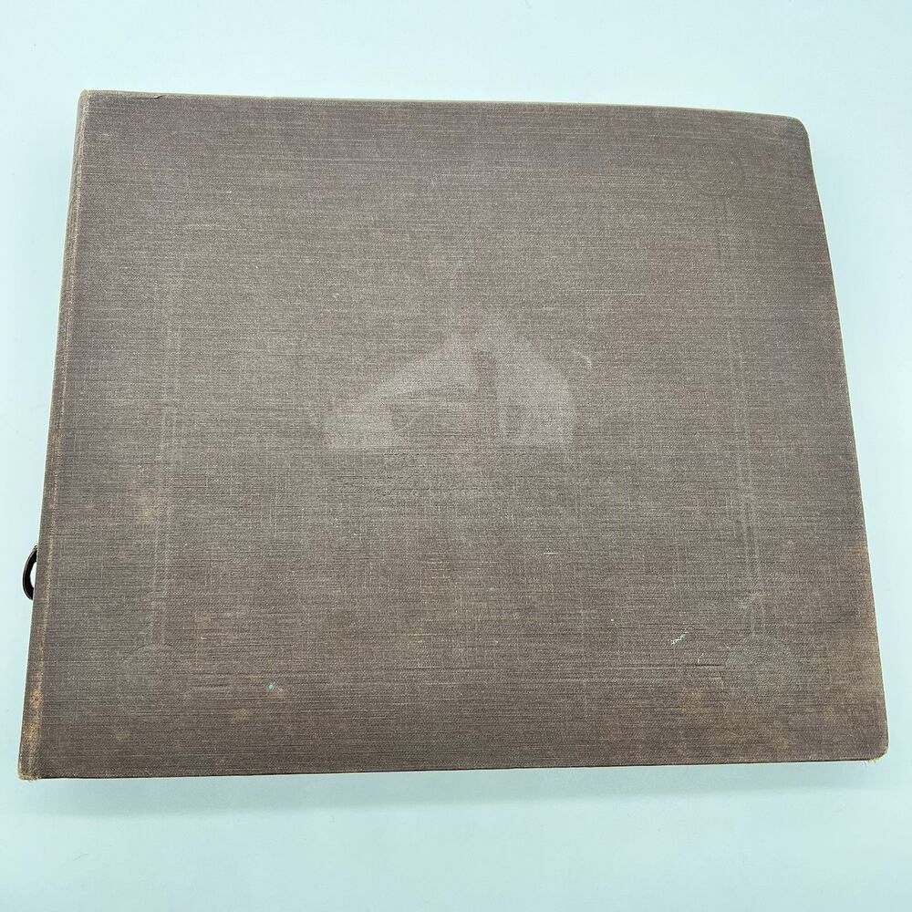 Victor Victrola 1918 Binder w/Set of 10 Antique Records 10" 78 RPM-4 Black/6 Red